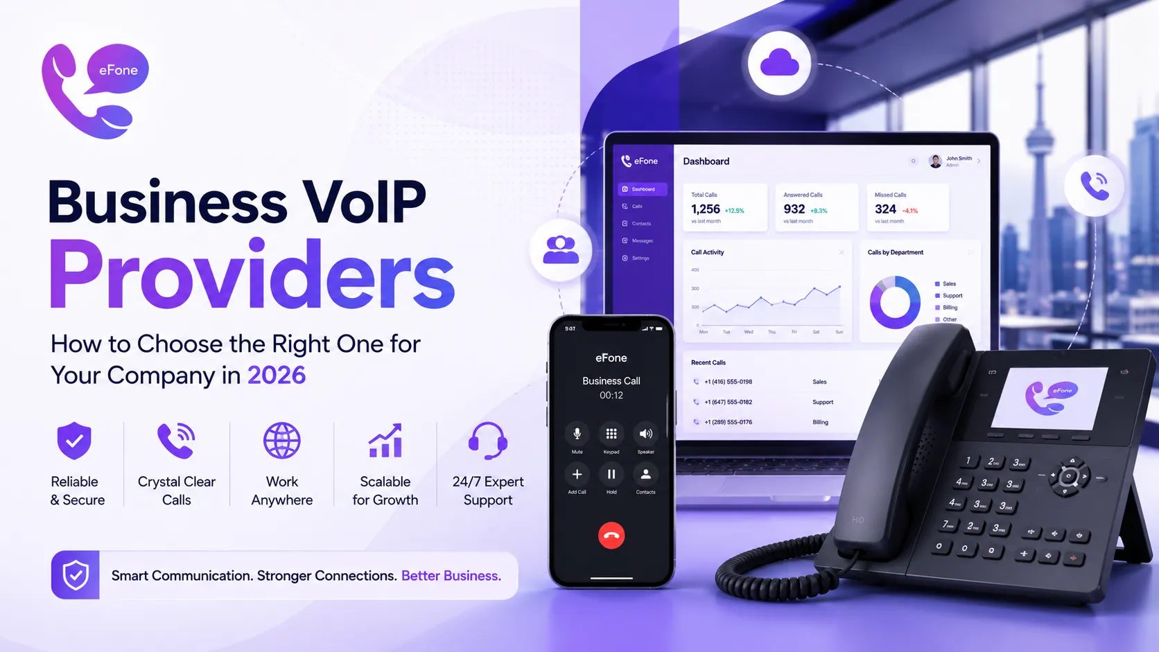Comparing business VoIP providers for Canadian and US companies in 2026